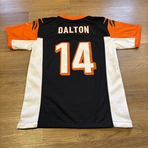 Cincinnati Bengals Andy Dalton #14 Youth Medium 10/12 Nike On Field Jersey Home
